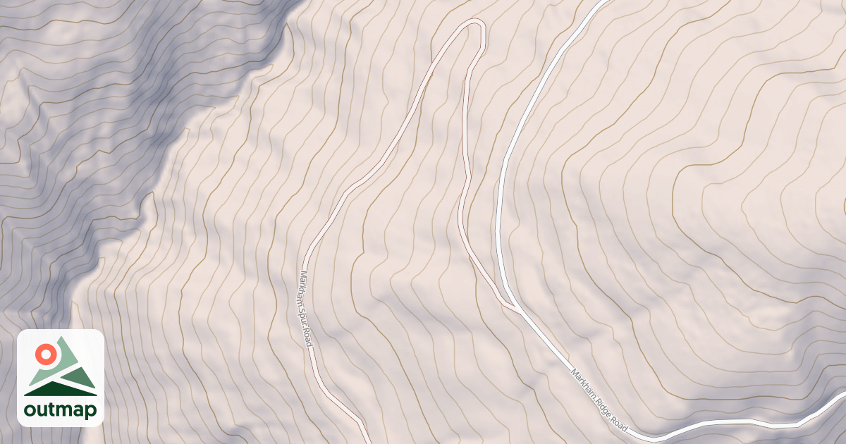 Map of MARKHAM SPUR