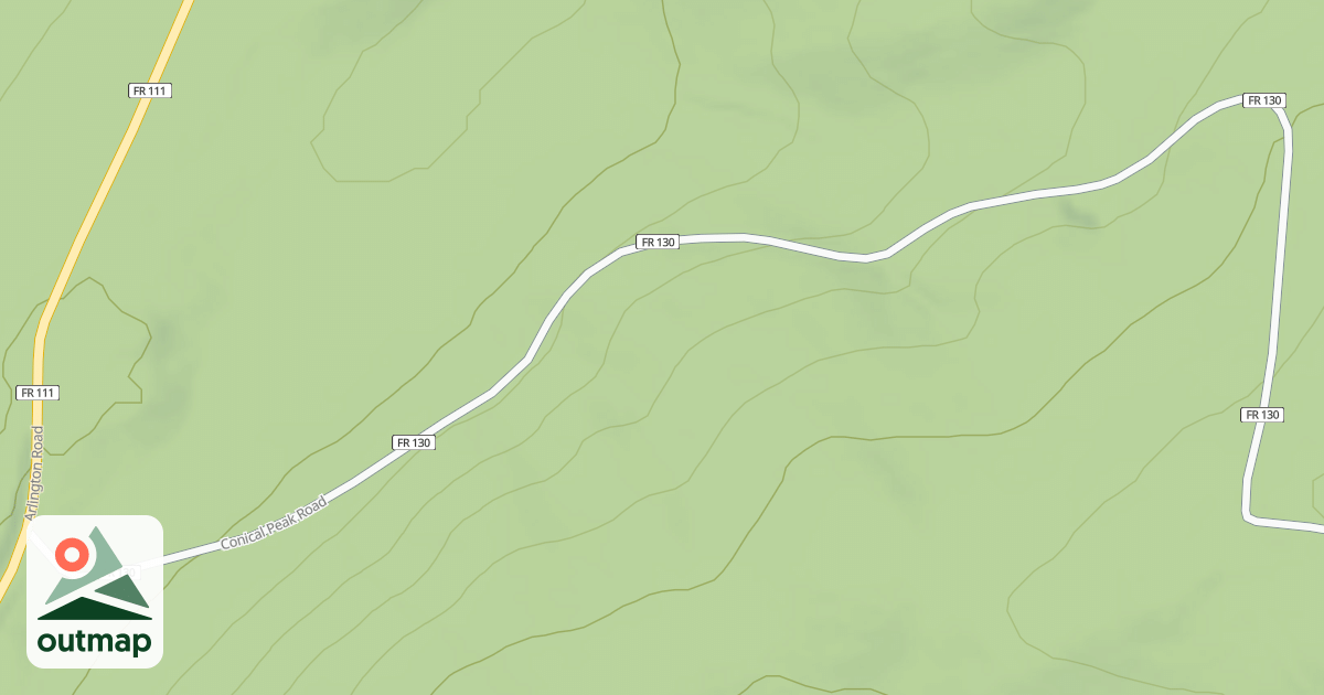 Map of CONICAL PEAK
