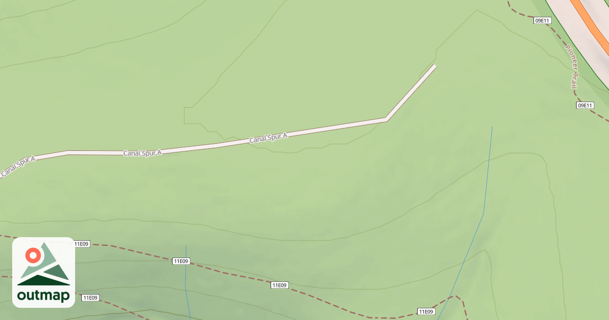 Map of BURLINGTON FORK SPUR