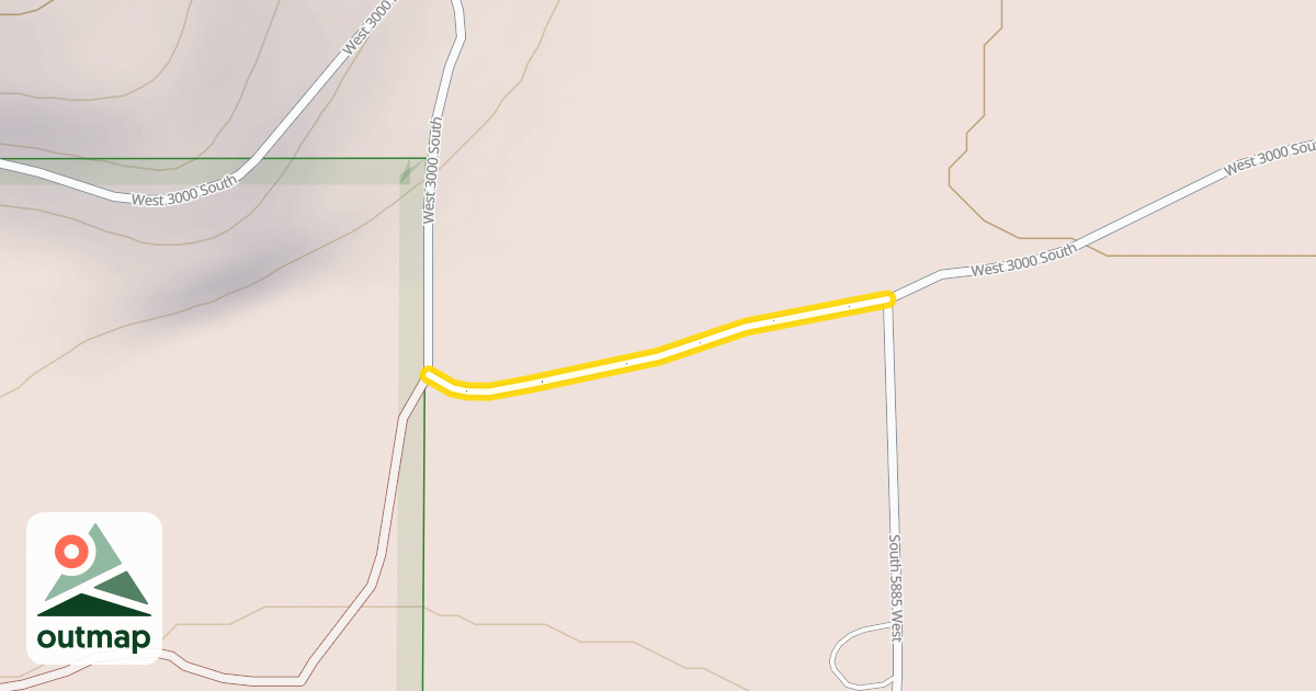 Map of West 3000 South