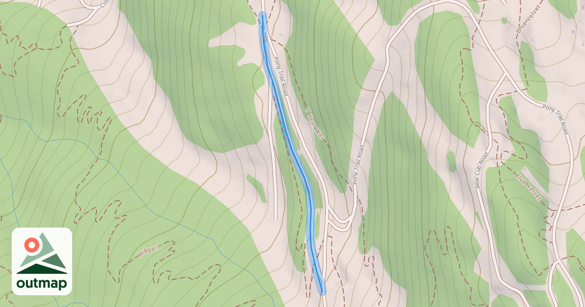 Map of Lower Cat Track
