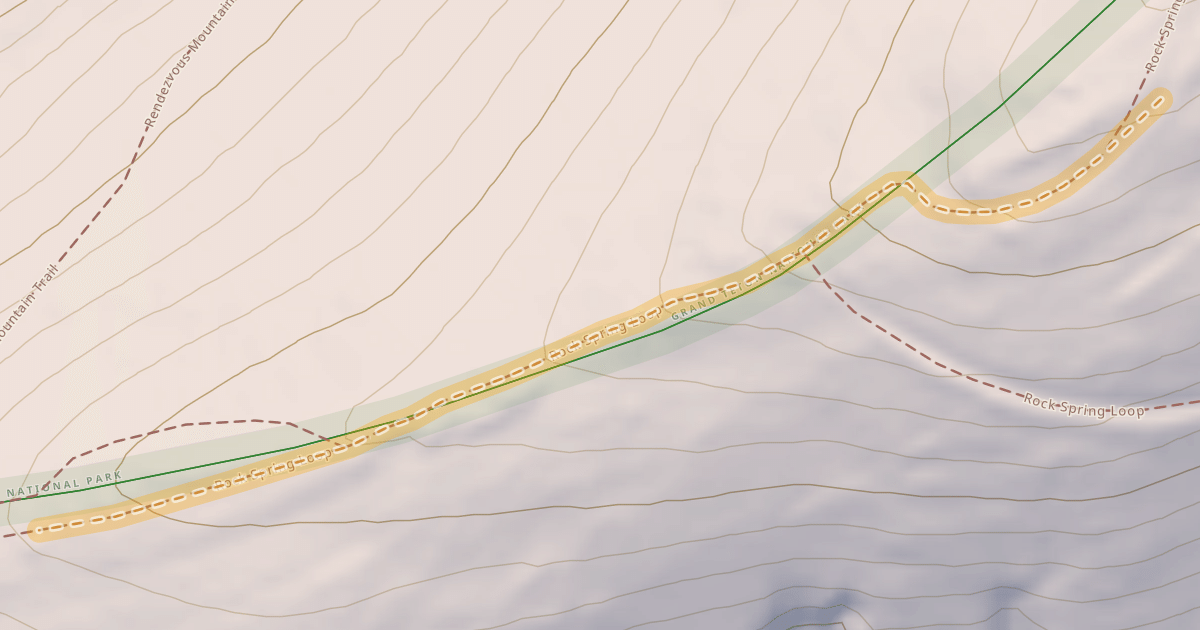 Map preview of Rock Springs Upper Traverse