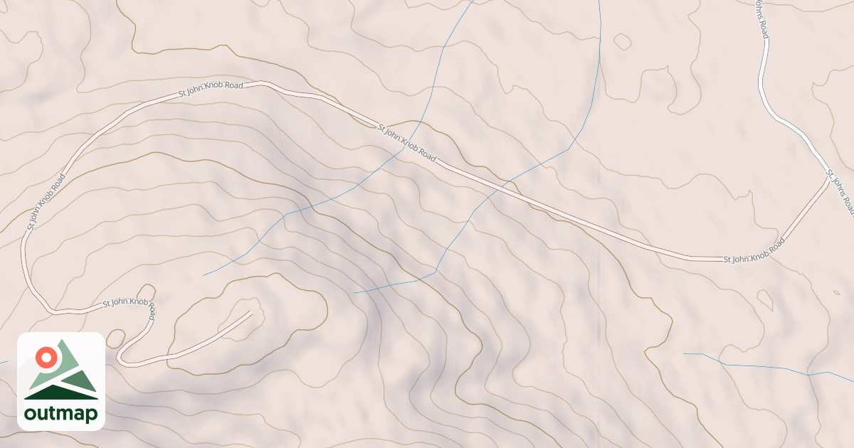 Map of ST JOHN KNOB