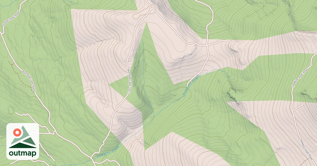 Map of BURNSIDE LAKE TRAIL 2
