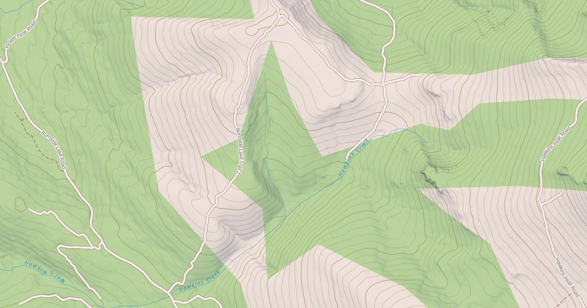 Map preview of BURNSIDE LAKE TRAIL 2