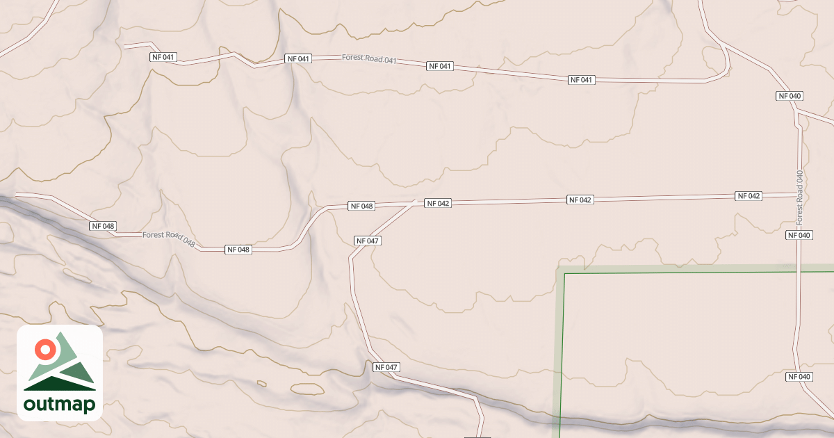 Map of USFS Motor Vehicle Use Map Roads {33E02867-0071-4F48-9EDD-6B77B401B388}