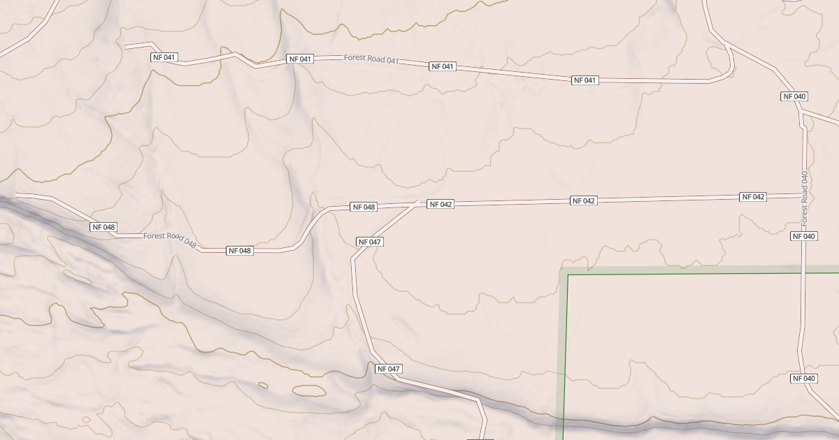 Map preview of USFS Motor Vehicle Use Map Roads {33E02867-0071-4F48-9EDD-6B77B401B388}