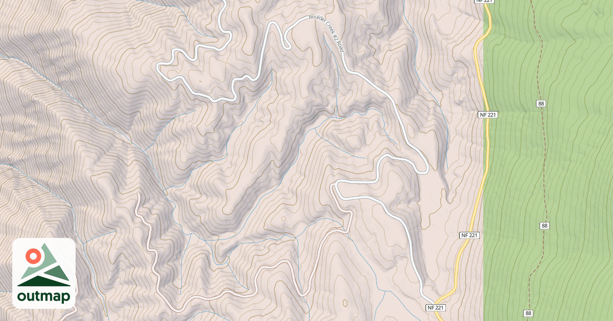 Map of BOULDER CREEK #2