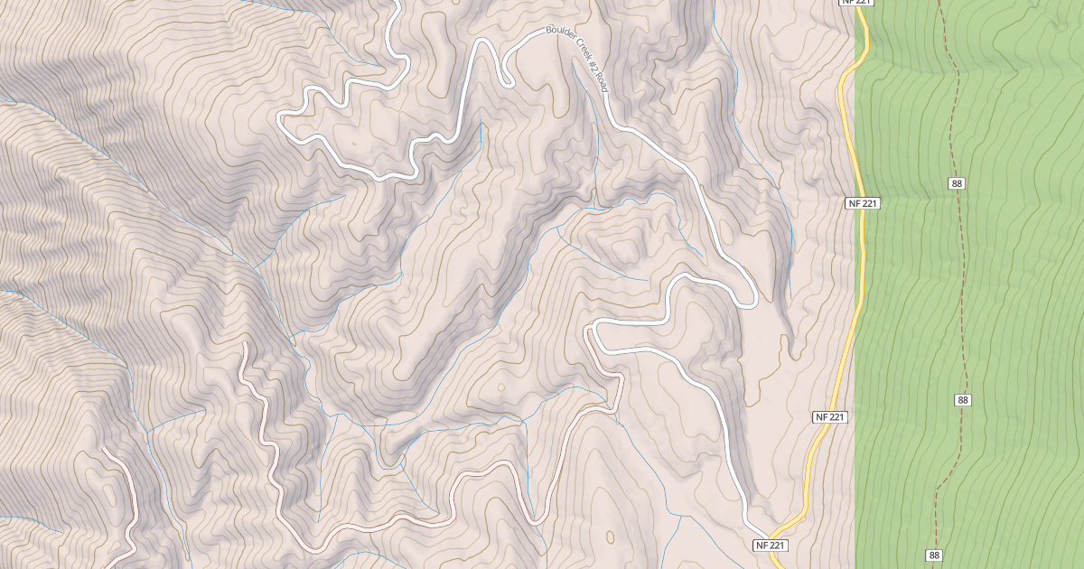 Map preview of BOULDER CREEK #2