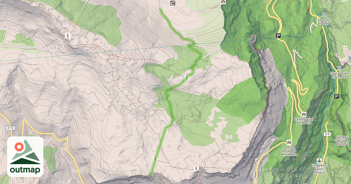 Map of Voie Romaine du Plateau de Cavillore