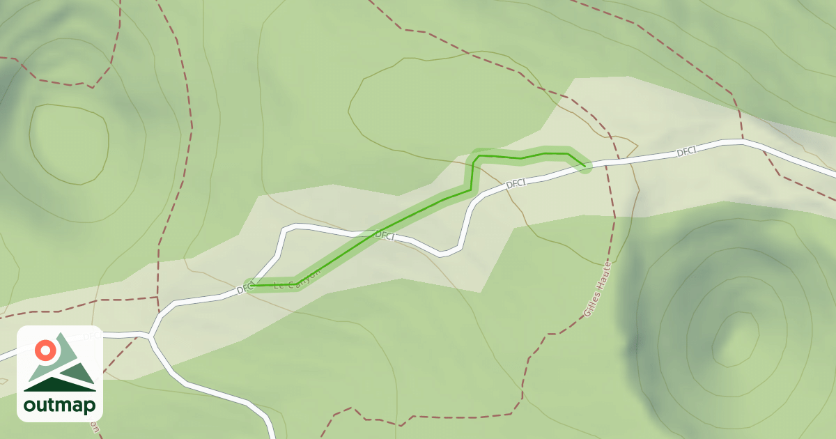 Map of Le Canyon
