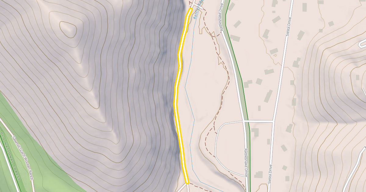 Map preview of Rattlesnake Trail