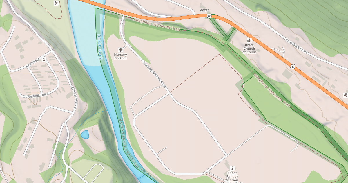 Map preview of PARSONS NURSERY