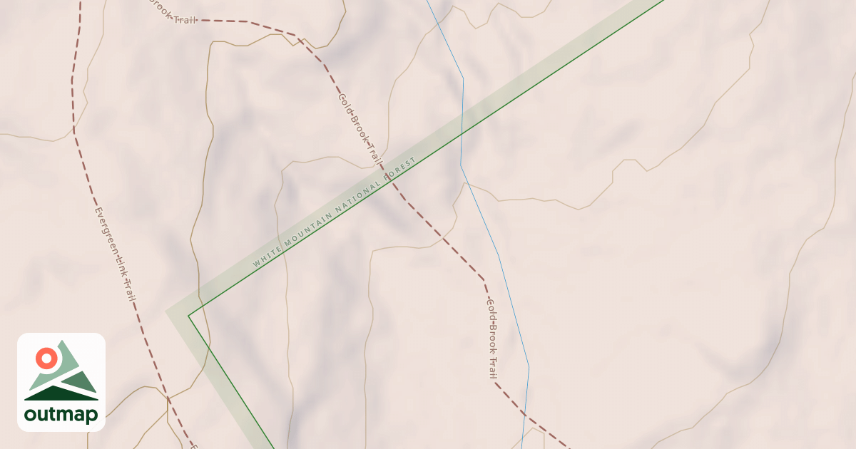 Map of Cold Brook Trail