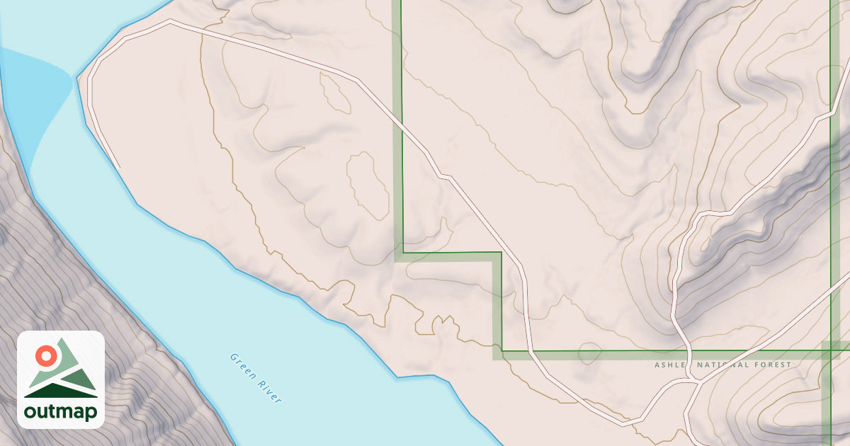 Map of LAUDER BEND