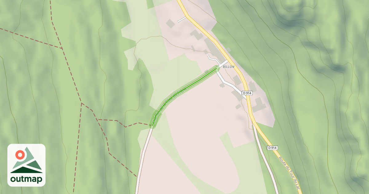 Map of Chemin de la Côte du Frêne