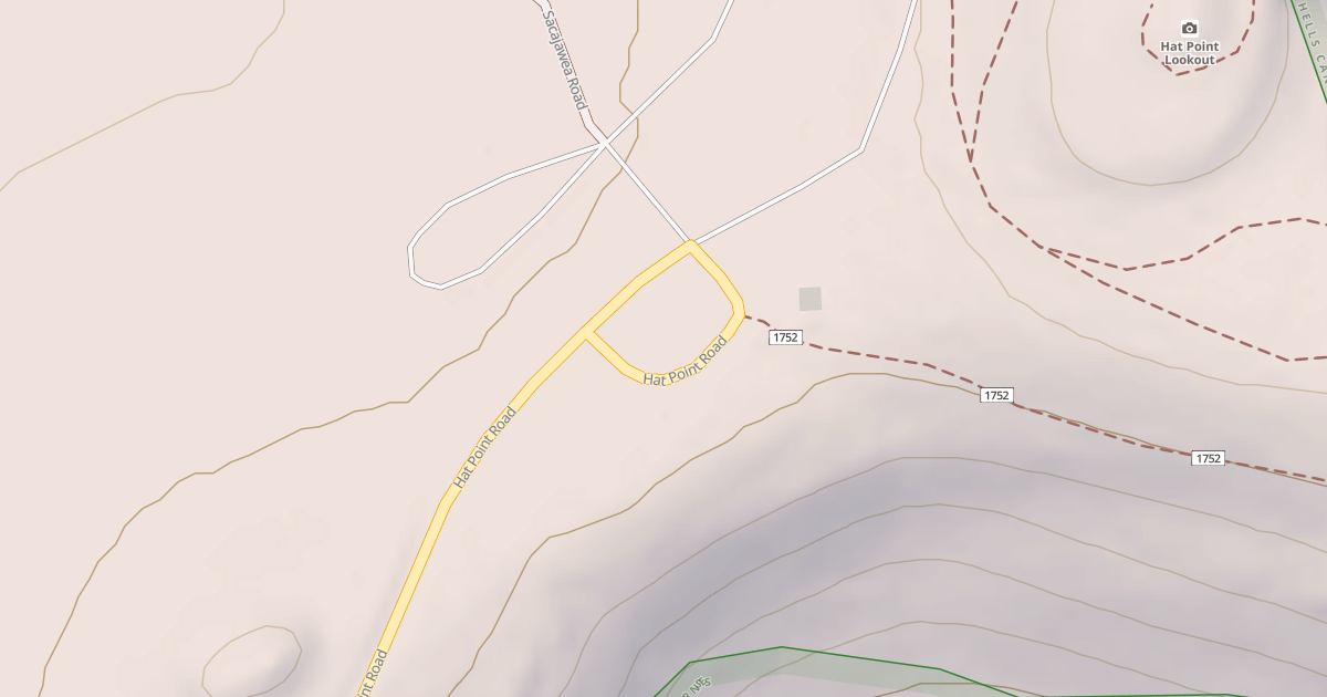 Map preview of S 114B HAT POINT FS STA