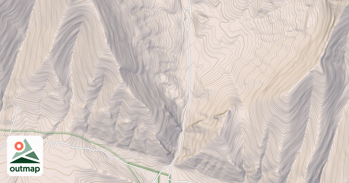 Map of SNOWY RIDGE