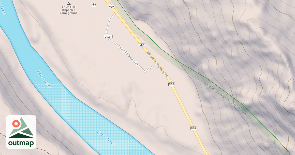 Map of CHICO FLAT-B
