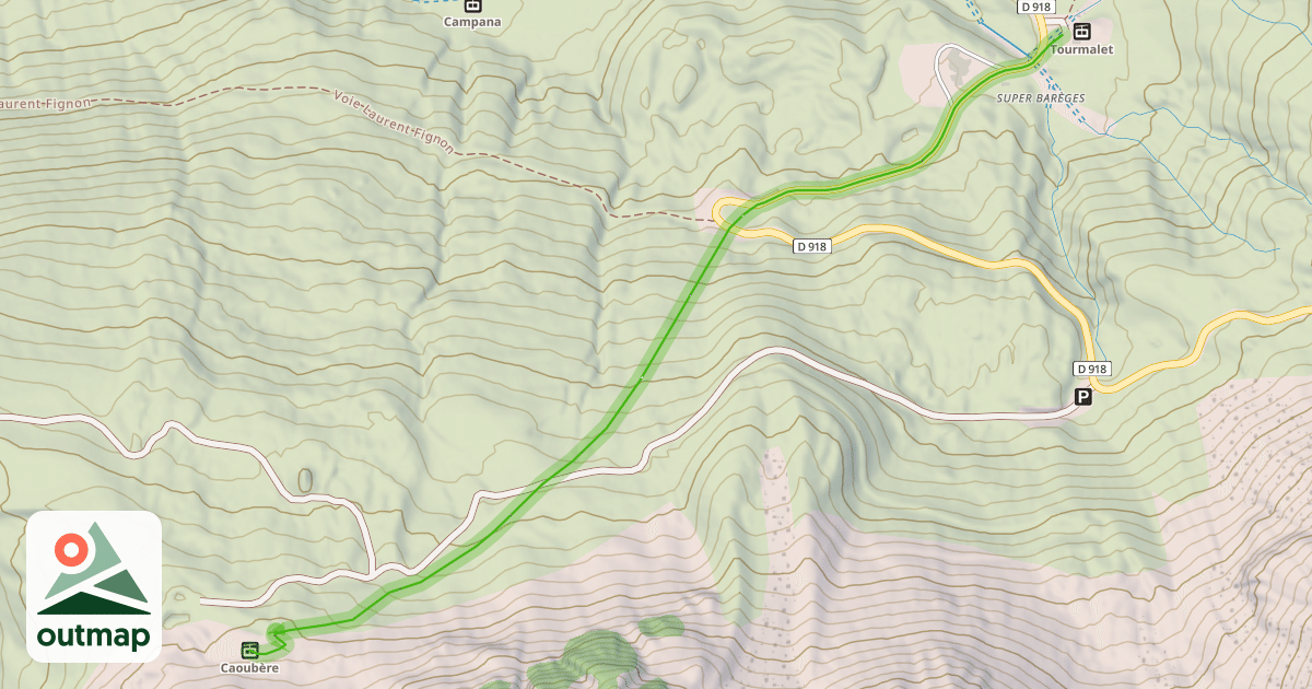 Map of Caoubère