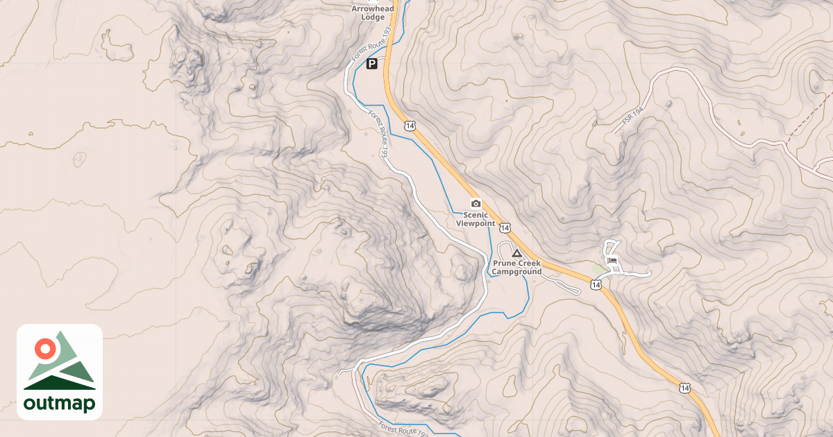 Map of S. FORK SHUTTS FLAT