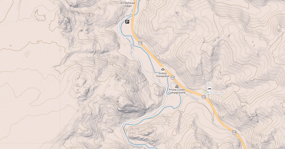 Map preview of S. FORK SHUTTS FLAT