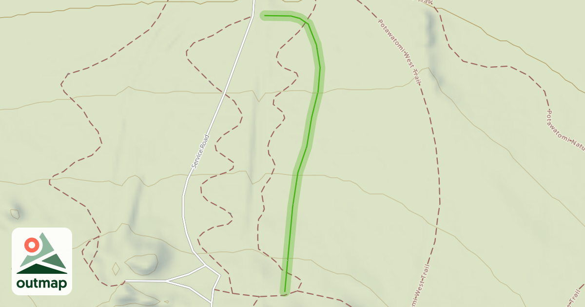 Map of Downhill Ski Run 1
