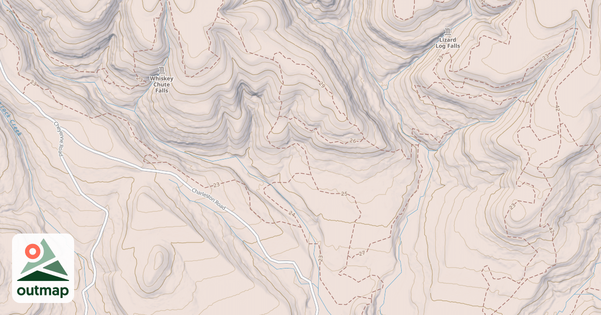 Map of BROCK CREEK #25