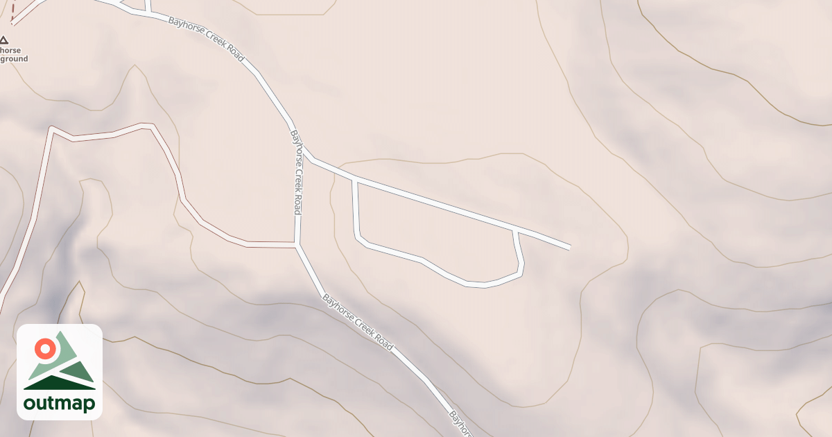 Map of BAYHORSE LAKE C G