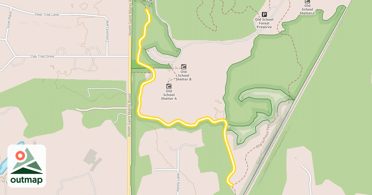 Map of Des Plaines River Trail