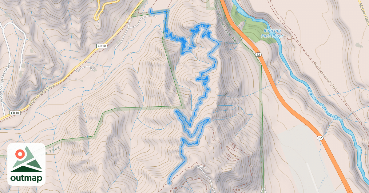 Map of Cozyline Trail