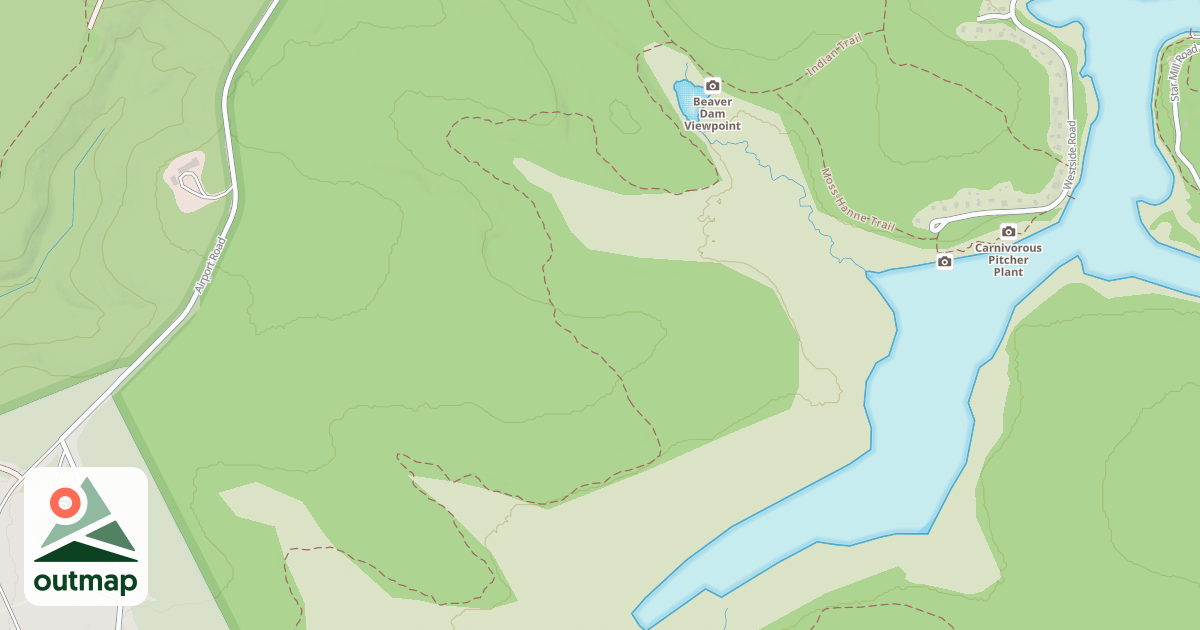 Map of Black Moshannon State Park Trails