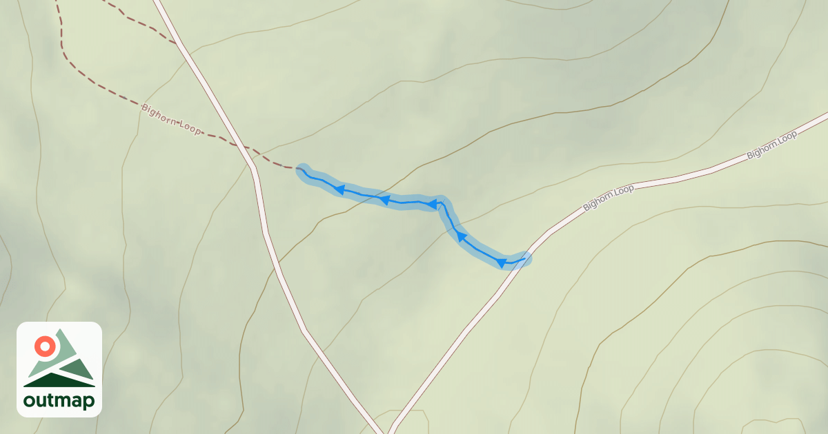 Map of Bighorn Loop