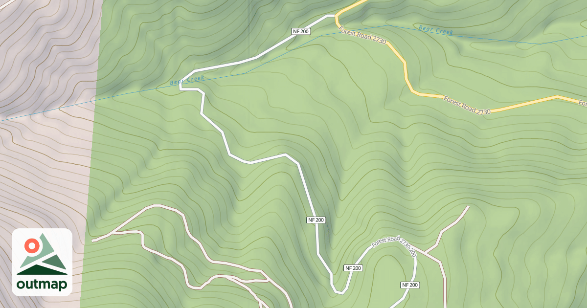 Map of USFS Motor Vehicle Use Map Roads {6154A853-8433-4C3B-B81D-578E905E06D3}