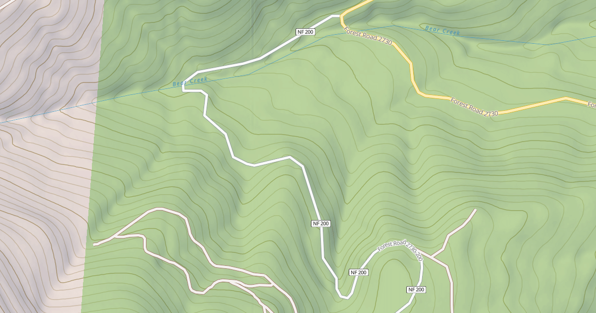 Map preview of USFS Motor Vehicle Use Map Roads {6154A853-8433-4C3B-B81D-578E905E06D3}