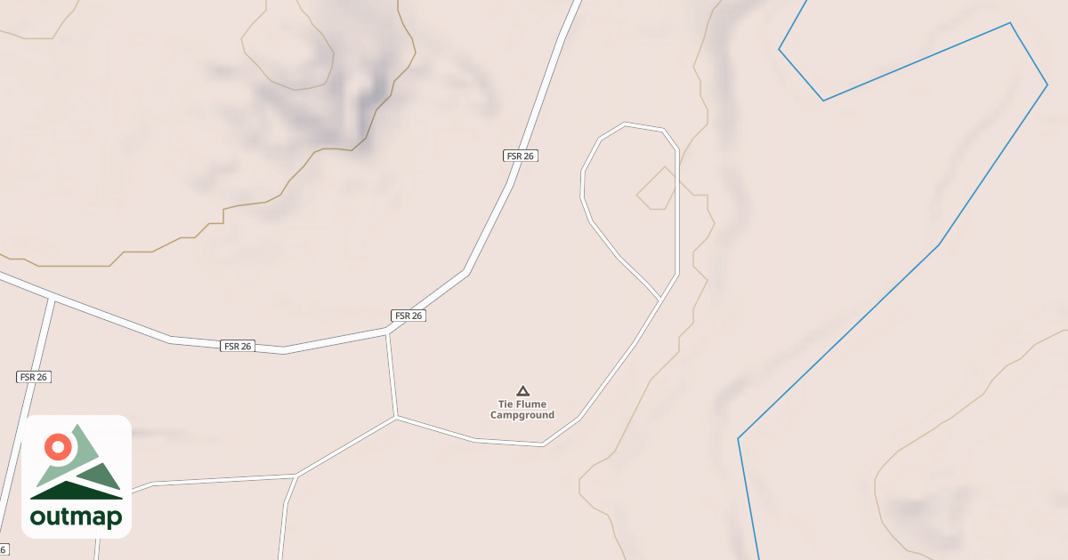 Map of TIE FLUME C.G.