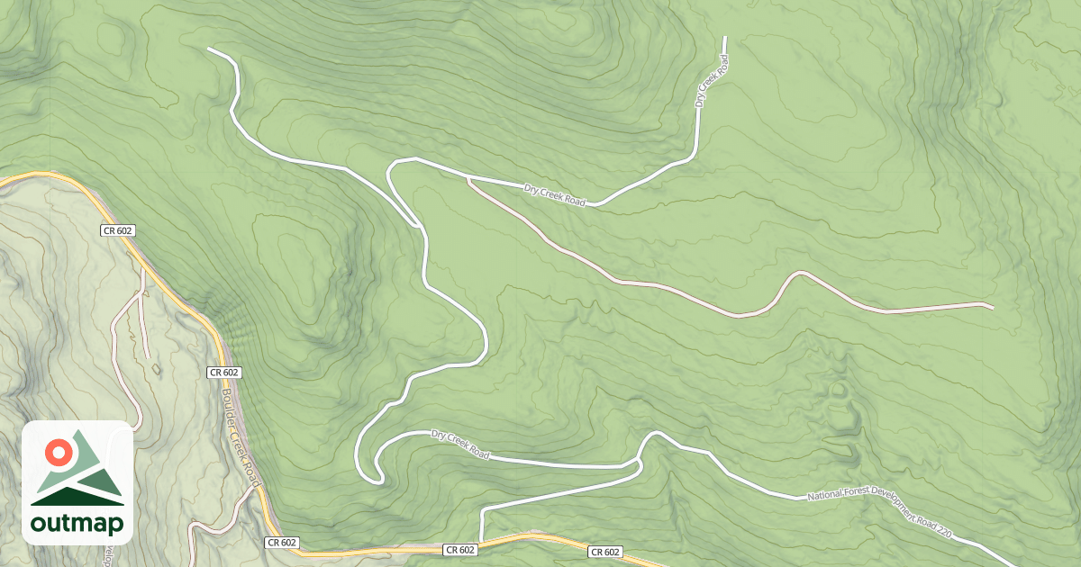 Map of DRY CREEK