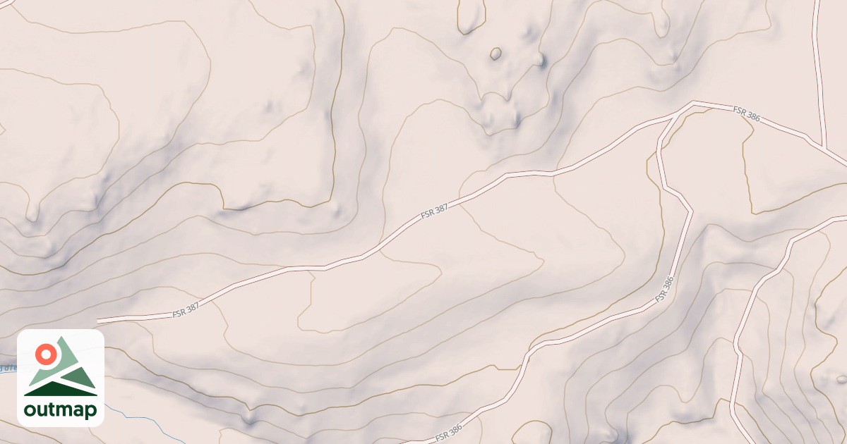 Map of UPPER MIDDLE FORK