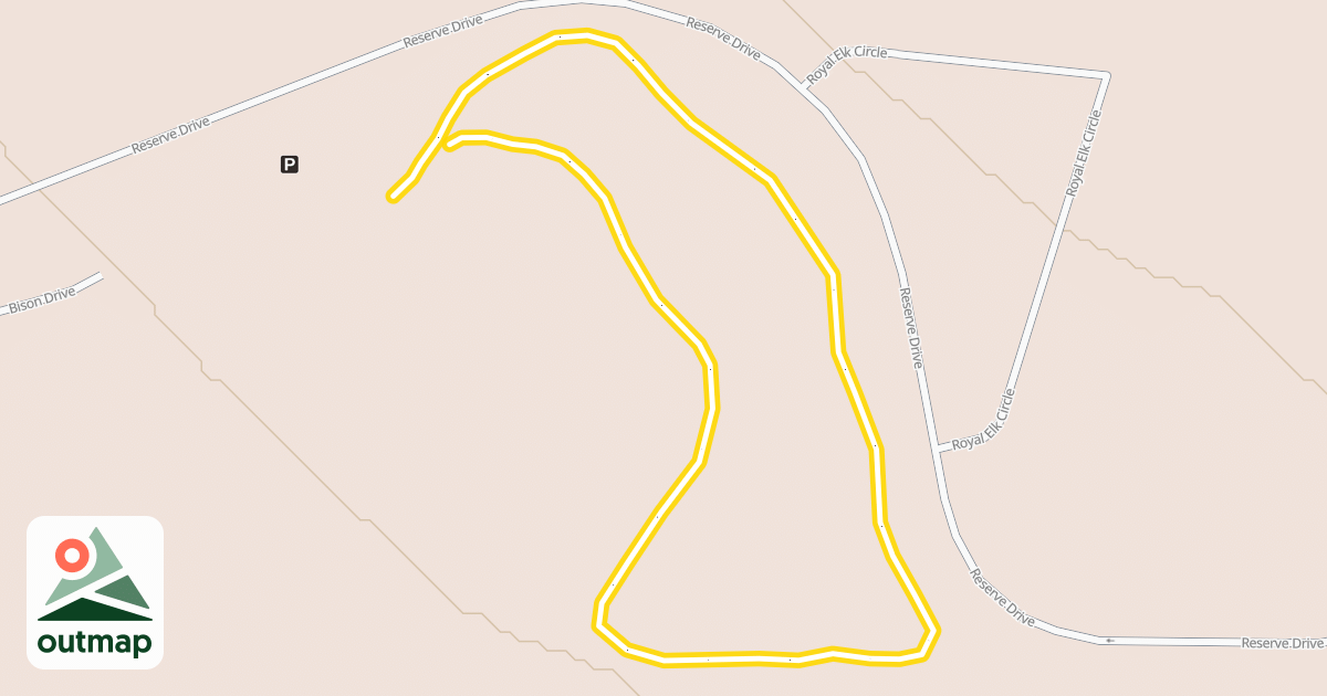 Map of Teton Reserve Nordic Trail