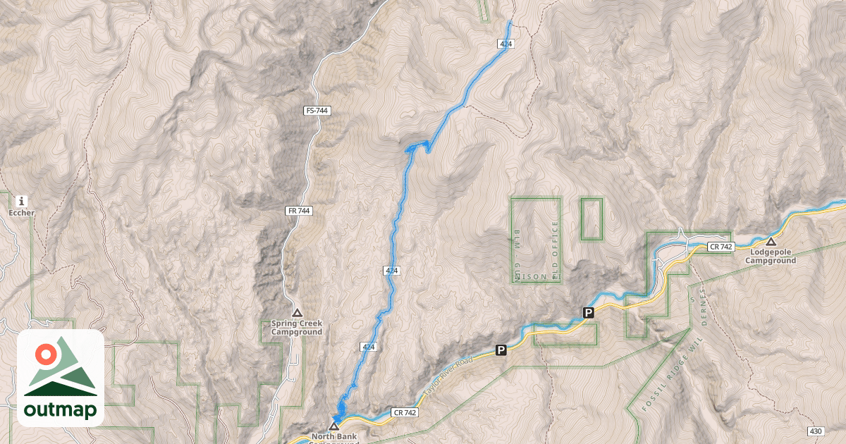 Map of Doctor Park Trail