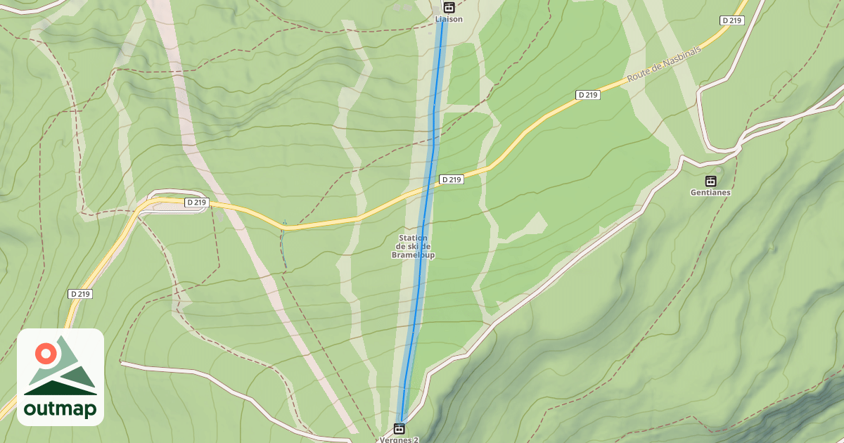 Map of Les Vergnes