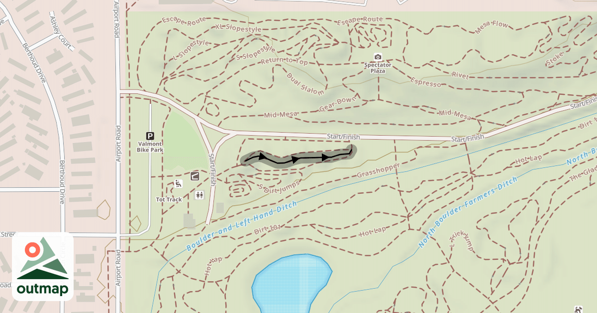 Map of L Dirt Jumps
