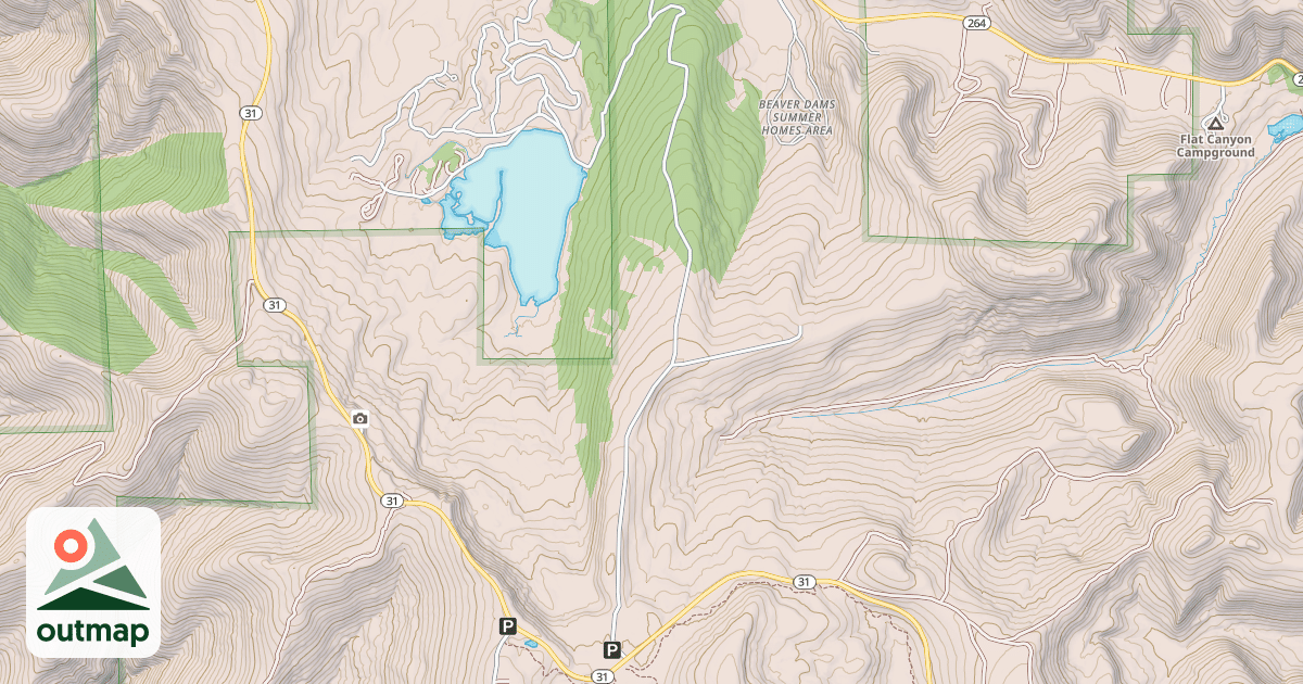 Map of BEAVER DAM RESERVOIR