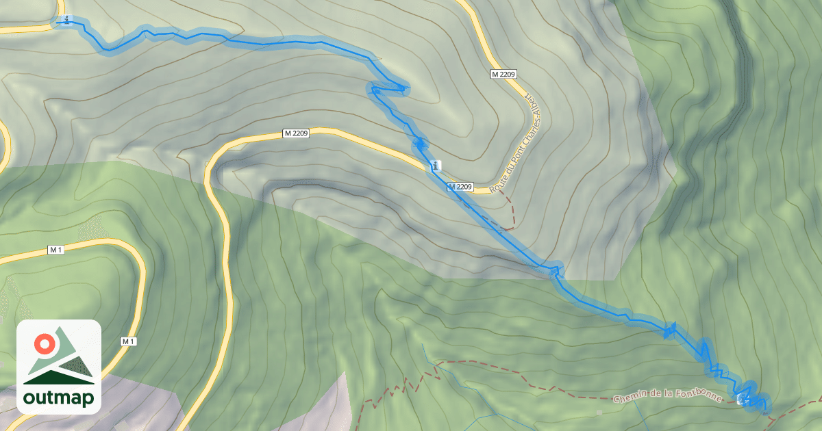 Map of Chemin du Carrousset