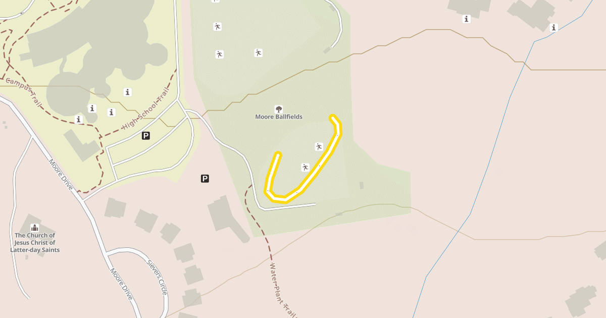 Map preview of H.S. Ballfields