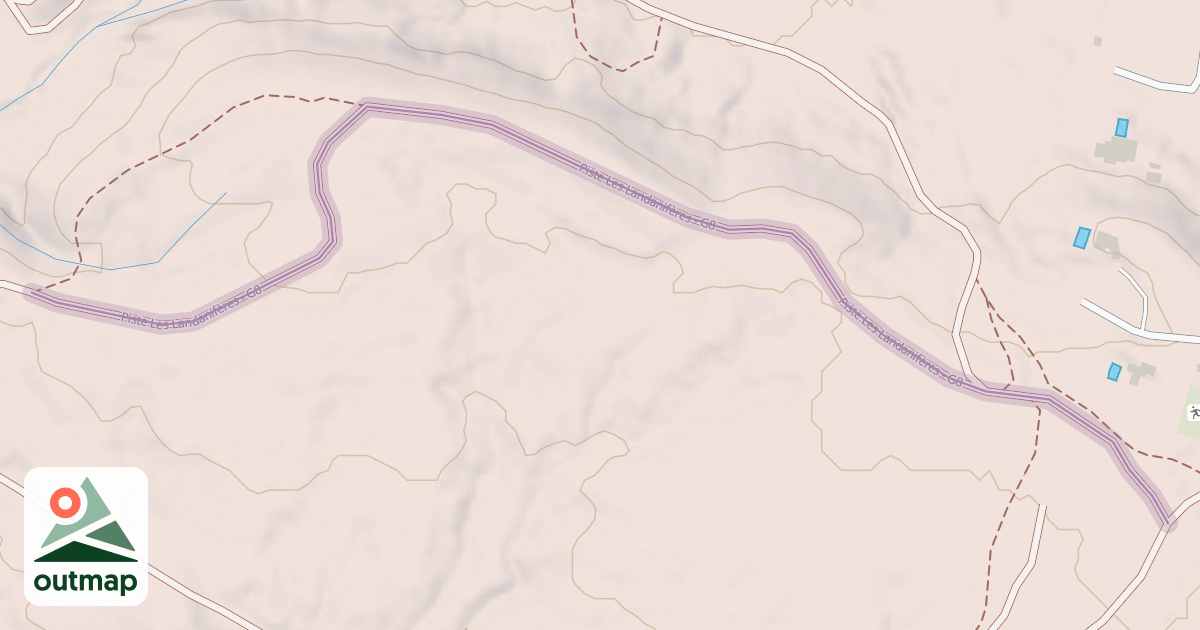 Map of Piste Les Landanifères - G8