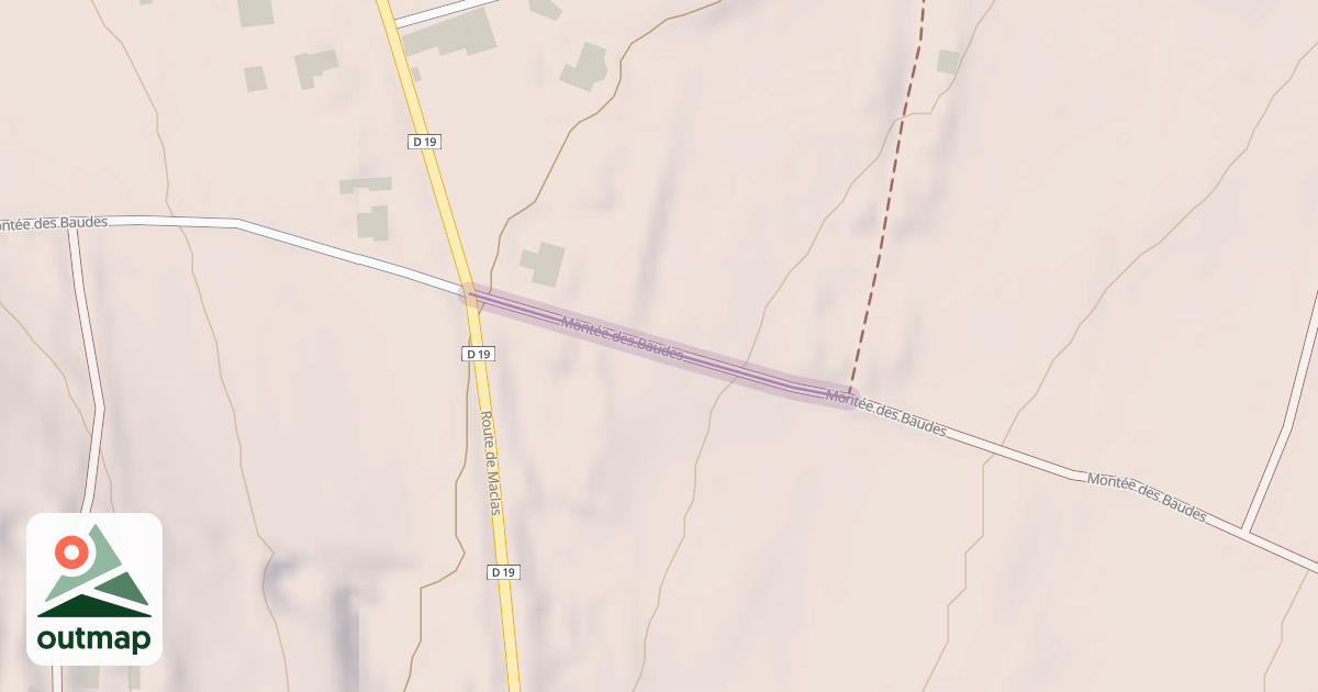 Map of Montée des Baudes