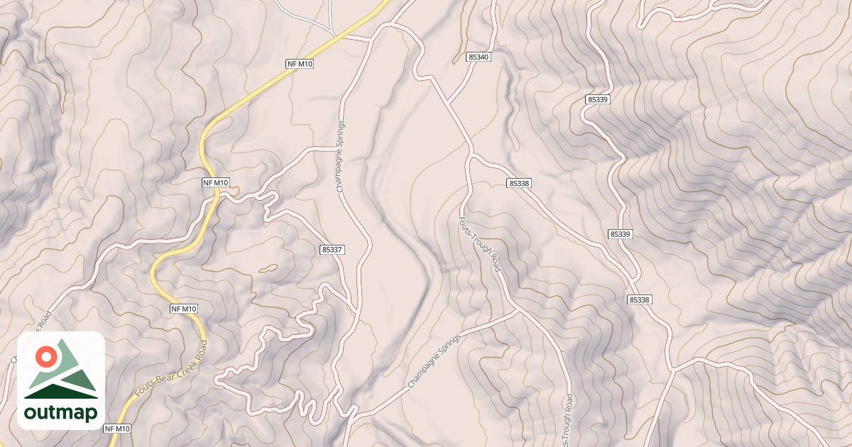 Map of CHAMPAGNE SPRINGS
