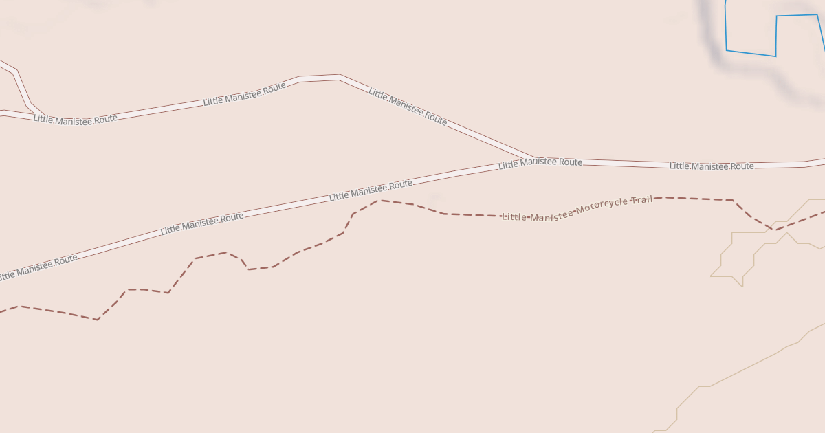 Map preview of Little Manistee Motorcycle Trail