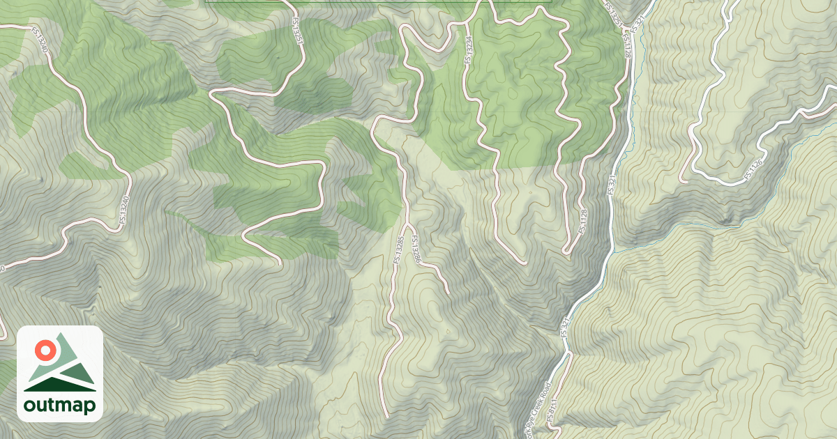Map of (FDR) NORTH FORK RYE CREEK